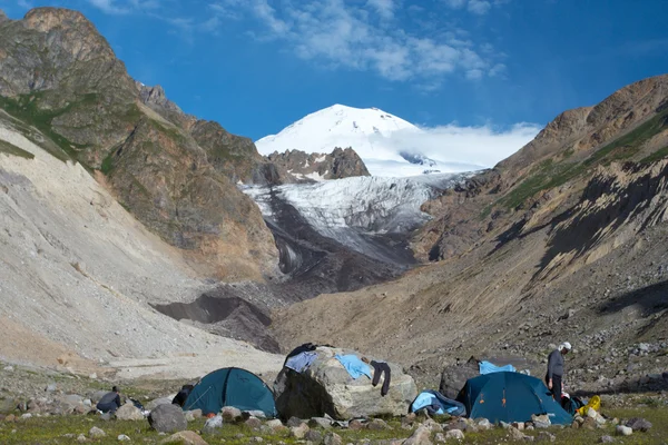 Berg camp — Stockfoto