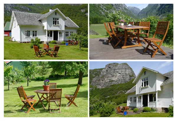 House at the mountains — Stock Photo, Image