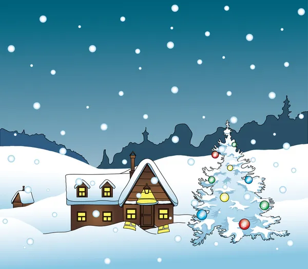 Winter house Royalty Free Stock Illustrations
