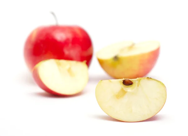 Segment van sappige apple — Stockfoto
