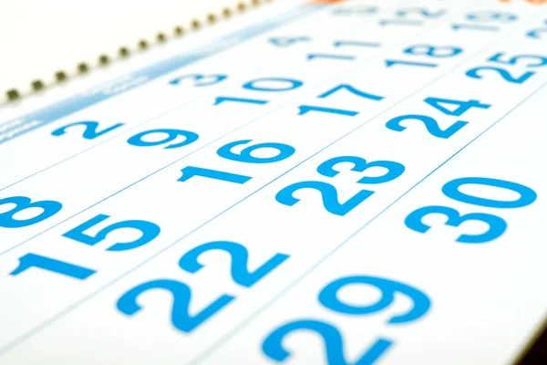 Calendar numbers — Stock Photo, Image