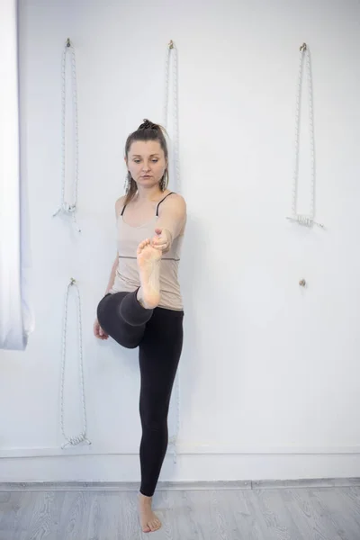 运动和积极的生活方式 瑜伽课 — 图库照片