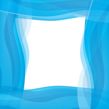 mavi dalgalı grafik kenarlık