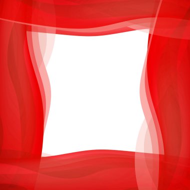 kırmızı dalgalı grafik kenarlık