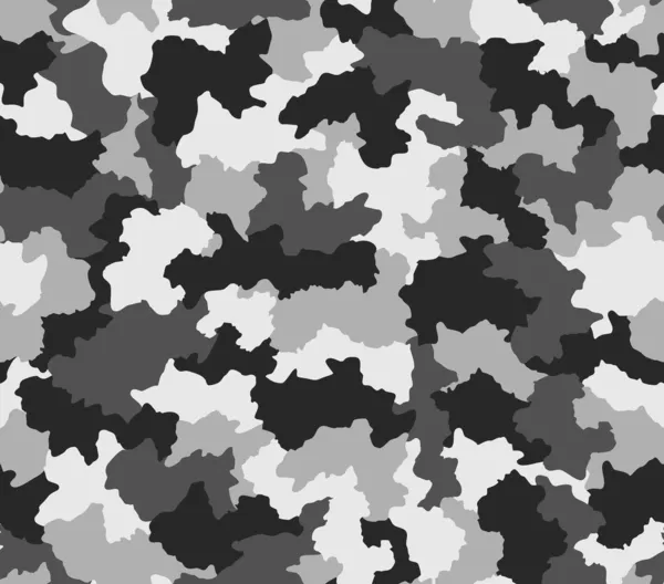 Polar preto e branco camuflagem sem costura padrão — Fotografia de Stock