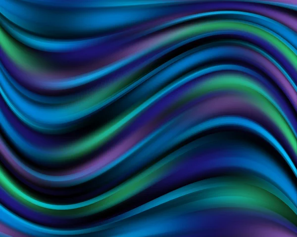 Blue, green and purple wavy lines — Stock Photo, Image