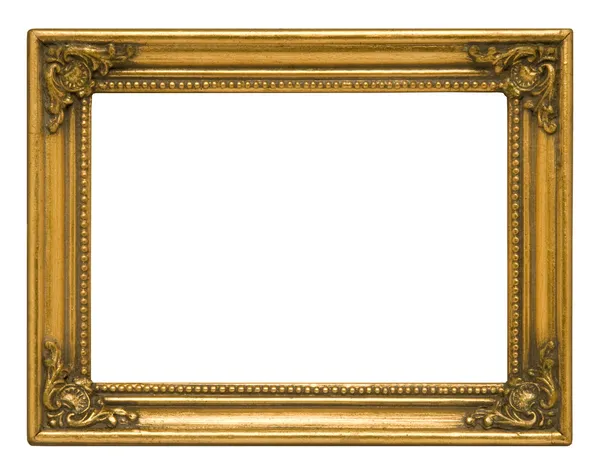 Marco de imagen horizontal de oro antiguo — Foto de Stock