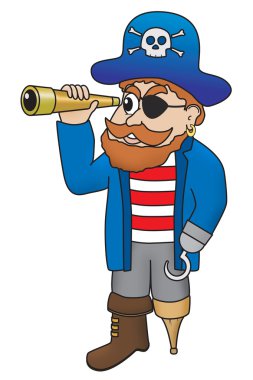 spyglass seyir korsan karikatür çizimi