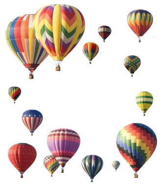 sıcak hava balonu çerçeve alanı sağlayan bir kenarı düzenlenmiş fo
