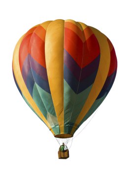 sıcak hava balonu beyaz karşı