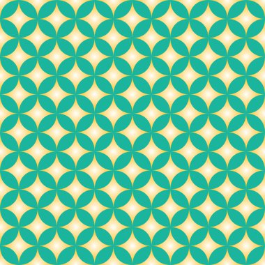 Yeşil & sarı elmas yıldız daire modeli