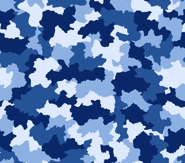 Camouflage bleu motif sans couture — Photo