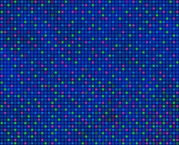 Powtarzalny wzór kwadratowy, głównie niebieski bezproblemowo tileabl — Zdjęcie stockowe