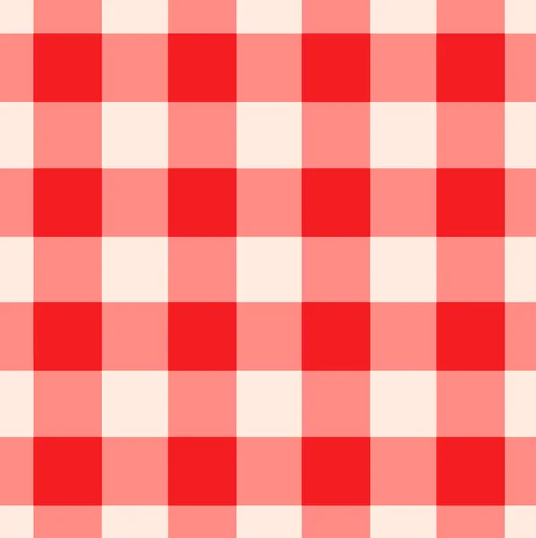 Red Gingham Pattern Seamlessly Tileable — Stock Photo, Image