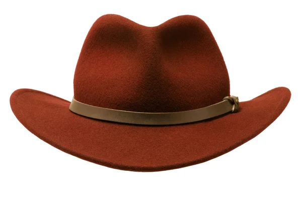 Red Felt Adirondack Hat — Stock Photo, Image