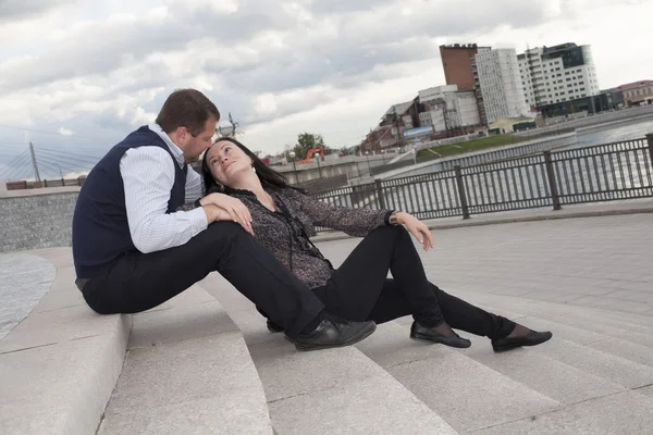 Man and woman in love — Stock Photo, Image