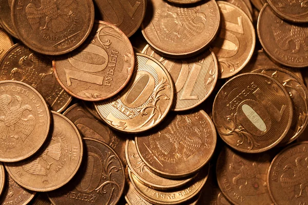 Background of ten-coin — Stock Photo, Image
