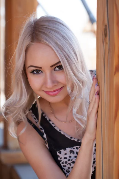 Portrait of a young blonde — Stock Photo, Image