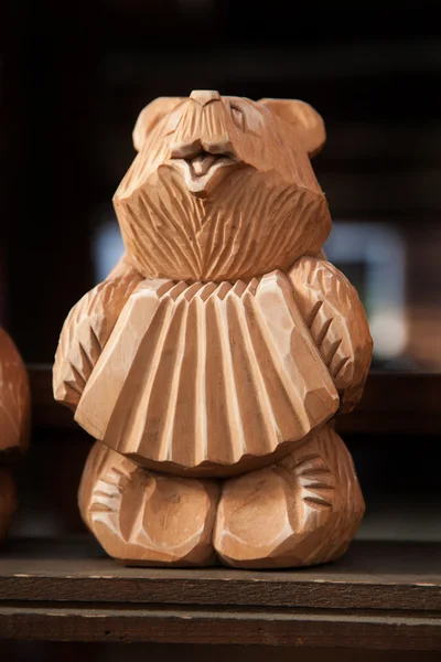 木製クマ — ストック写真