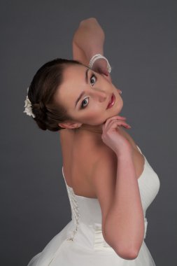 Genç gelin portresi Studio