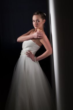 Genç gelin portresi Studio