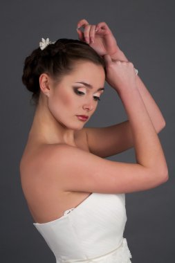 Genç gelin portresi Studio