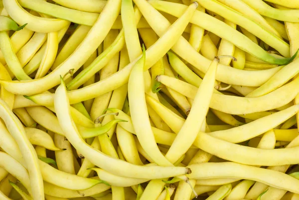 Cera amarela Snap Beans fundo — Fotografia de Stock