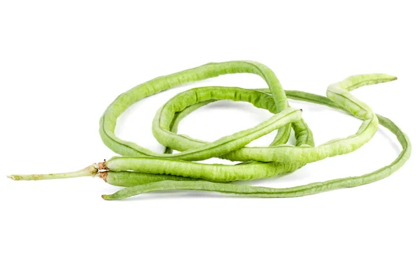 Few pods of fresh long beans (Vigna unguiculata) — Stock Photo, Image