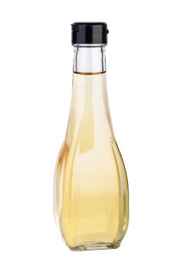 Decanter with white balsamic (or apple) vinegar clipart