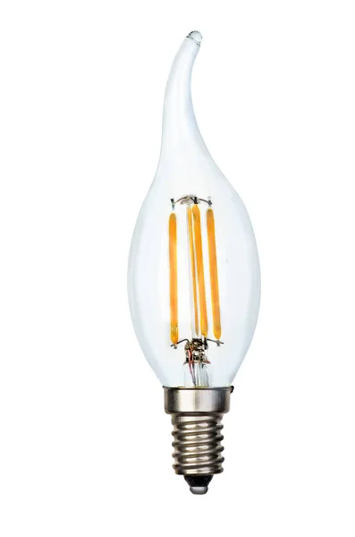 Filament Led Bulb Isolated White Background — Stock Photo, Image
