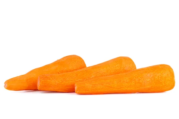 Три Моркови Изолированы Белом Фоне — стоковое фото