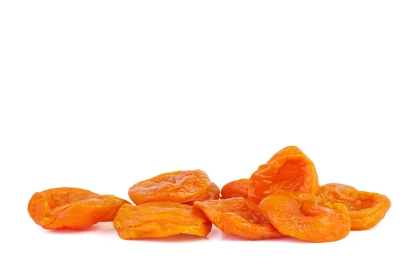 Few Dried Apricots Isolated White Background — Stock Photo, Image