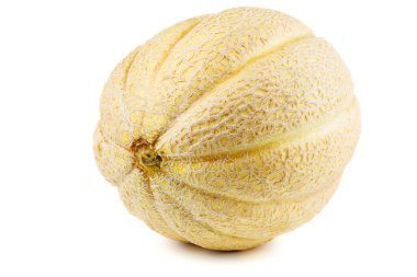 Beyaz arkaplanda izole edilmiş kavun