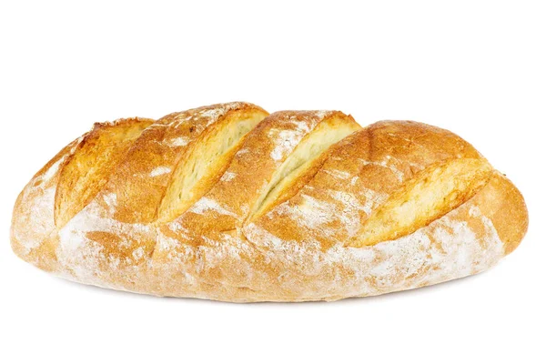 Цілий Пшеничний Хліб Білому Тлі — стокове фото