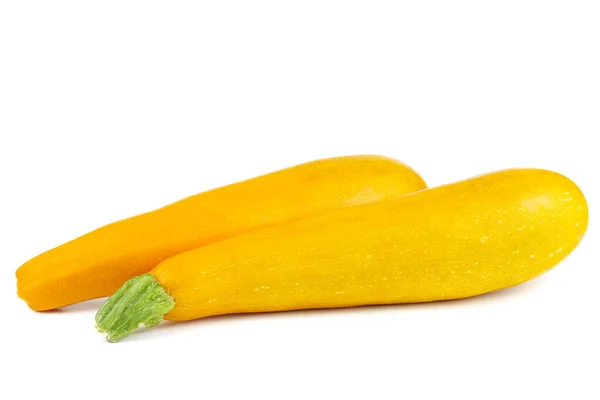 Frutta Fresca Zucchine Isolata Fondo Bianco — Foto Stock