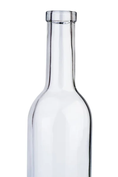 Frasco Vinho Branco Vazio Isolado Branco — Fotografia de Stock