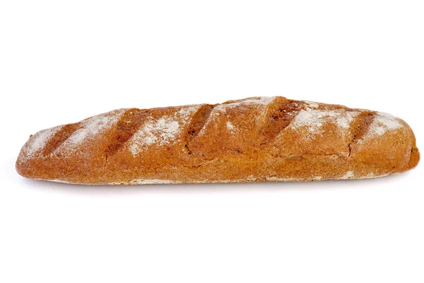 Baguette Française Fraîche Isolée Sur Fond Blanc — Photo