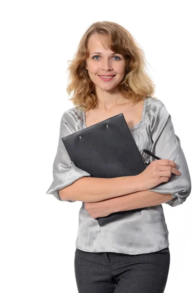 Mujer con una carpeta —  Fotos de Stock