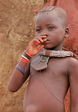 Himba çocuğu, Namibya