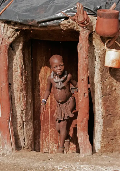 Himba jongen, Namibië — Stockfoto