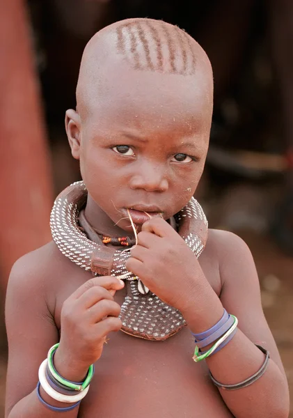 Himba jongen, Namibië — Stockfoto