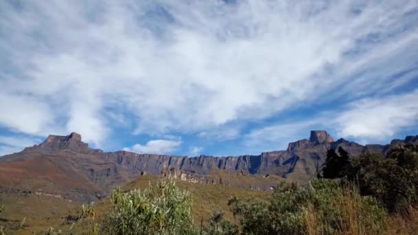 Drakensberg hory časová prodleva — Stock video