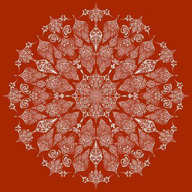 vektör son derece detaylı dantelli kar tanesi