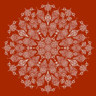 vektör son derece detaylı dantelli kar tanesi