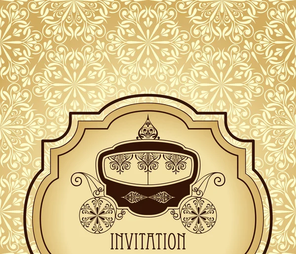 Vector Wedding Invitation — Stock Vector