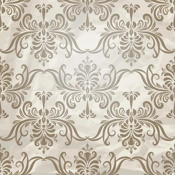 Vector Seamless Vintage Wallpaper Pattern — Stock Vector