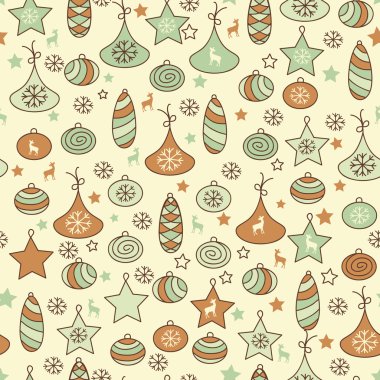 vektör seamless yılbaşı modeli