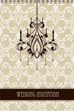 vektör düğün davetiyesi