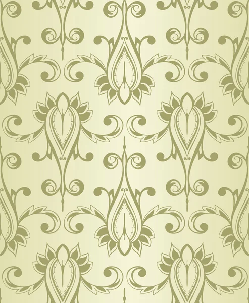 Vettore senza soluzione di continuità Vintage Wallpaper Pattern — Vettoriale Stock