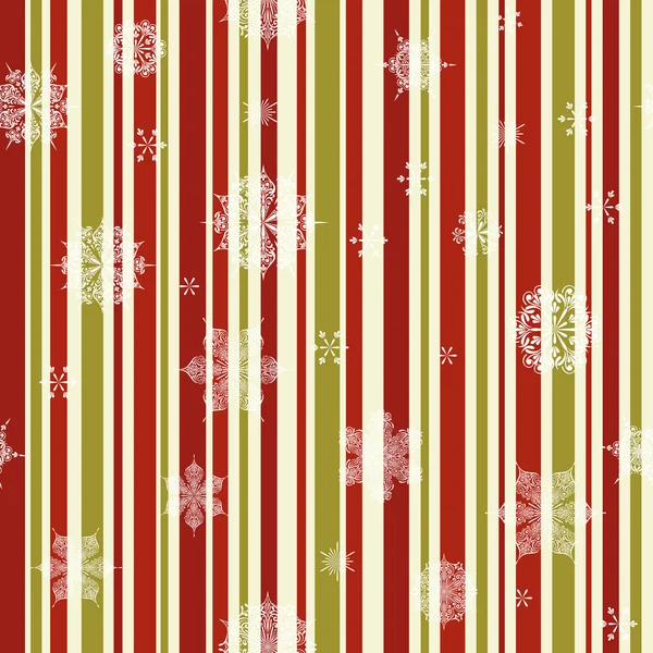Vector christmas naadloze patroon met sneeuwvlokken — Stockvector